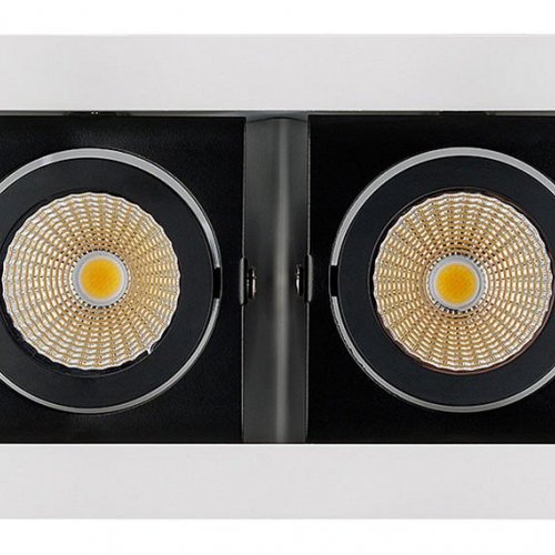 Встраиваемый светильник Arlight CL-KARDAN-S180x102-2x9W Warm (WH-BK, 38 deg)