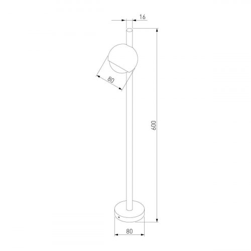 Уличный светодиодный светильник Elektrostandard Ball 35143/F a057633