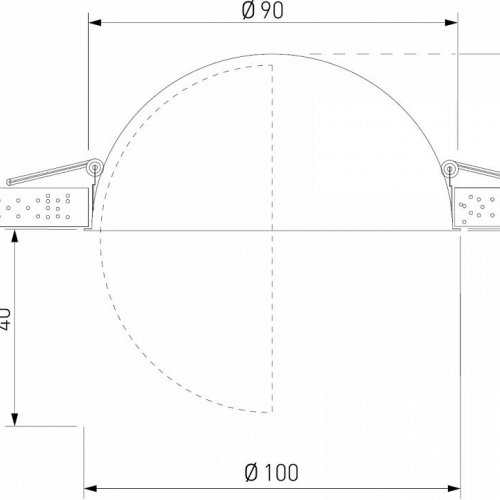 Встраиваемый светодиодный светильник Elektrostandard Slide 25083/LED 6W 4200K белый/чёрный a062942