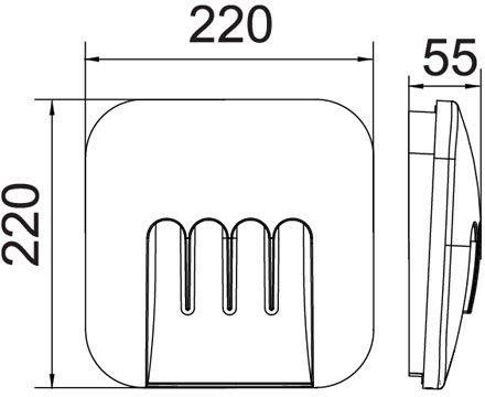 Архитектурная подсветка Oasis Light SIDNEY LED W1872 Gr