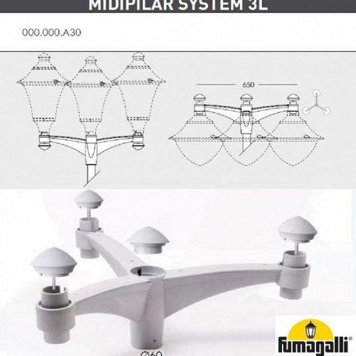 Наземный фонарь Fumagalli Vivi V50.372.A30.LXH27