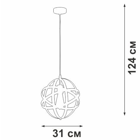 Подвесной светильник V3798-1/1S