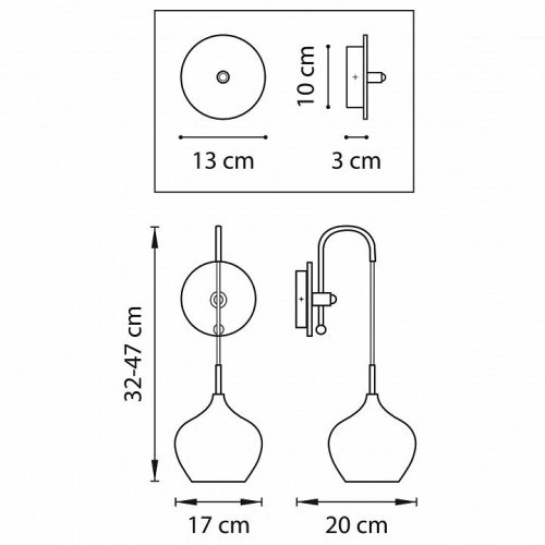 Бра Lightstar Pentola 803547