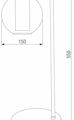 Интерьерная настольная лампа Cobble 80508/1 дымчатый