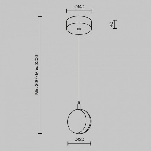 Подвесной светильник Mind MOD299PL-L10BS3K