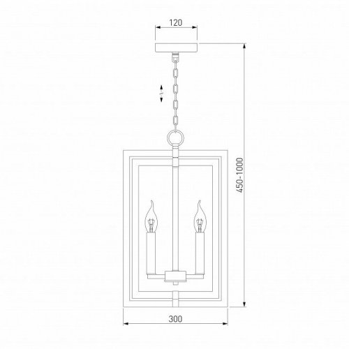 Подвесная люстра Bogates Hudson 327/4