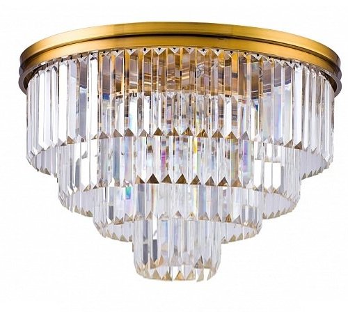 Потолочная люстра 1920s Odeon 9513C/600R gold/clear