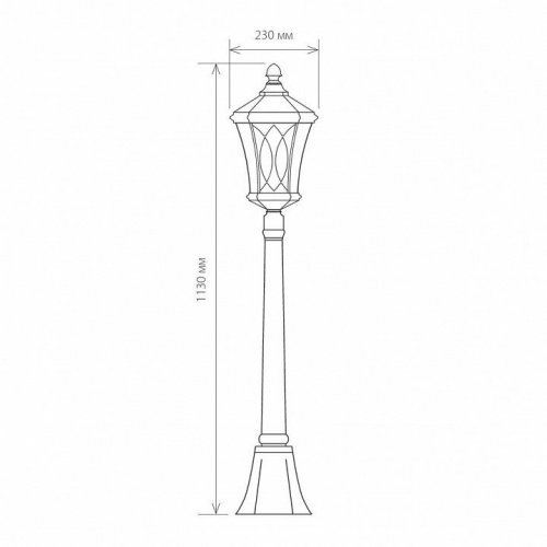 Уличный светильник Elektrostandard Virgo F капучино 4690389064852