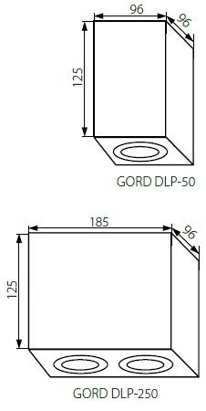 Накладные точечные светильники Kanlux GORD DLP 50-B 25471