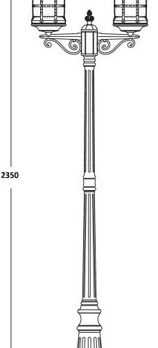 Наземный фонарь BARSELONA 81209A Bl