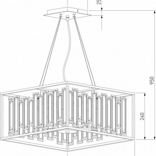 Подвесная люстра Bogates Cella 377/6 Strotskis