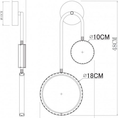 Бра Arte Lamp Holly A1364AP-2PB