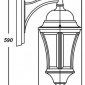 Настенный фонарь уличный ASTORIA 1 L 91302L cover Bl