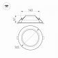 Встраиваемый светодиодный светильник Arlight IM-Cyclone-R165-18W Warm3000 023213(2)