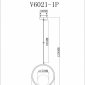 Подвесной светильник Moderli Barocco V6021-1P