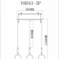 Подвесной светильник Moderli Scrumbel V6041-3P