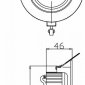 Встраиваемый светильник Deko-Light COB-95-24V-2700K-round 565308