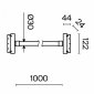 Трековый светильник Tau TR101-2-20W4K-B