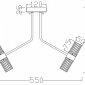 Потолочная светодиодная люстра Freya Mia FR6038CL-L60B