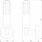 Настенный светильник уличный ISIDA 35165/U черный