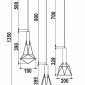 Подвесной светильник Maytoni Spider T021-03-B