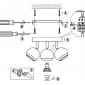 Потолочный светильник Globo Oman 57882-3