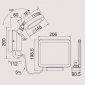 Настенный светильник уличный SOLAR W6102S-PIR SL Gr