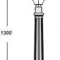 Наземный фонарь Oasis_Light ASTORIA 2M 91407M Gb ромб