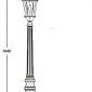 Наземный фонарь Oasis_Light ASTORIA 2M 91411M Gb ромб