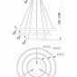 Подвесной светодиодный светильник Maytoni Rim MOD058PL-L100BS4K