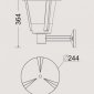 Настенный фонарь уличный Oasis Light 1251S