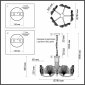 Подвесная люстра Odeon Light Ventaglio 4870/5