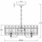 Подвесная люстра Escada Nerissa 2115/8S Chrome