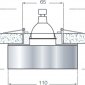 Точечный светильник Downlight DL134CH/White