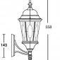 Настенный фонарь уличный Oasis_Light ASTORIA 2M 91401M Bl овал