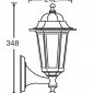 Настенный фонарь уличный Oasis Light 79801S Bl