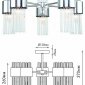 Потолочная люстра Rivoli Deborah 3148-305