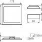 Встраиваемый светодиодный светильник Kanlux KATRO V2LED 12W-NW-SR 28939