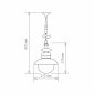 Уличный подвесной светильник Elektrostandard Talli H GL 3002H брауни 4690389106583