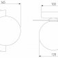 Настенный светильник Eurosvet Moity 70150/1 черный