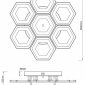 Потолочная люстра Escada Hexagon 10204/7LED