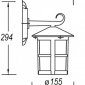 Настенный фонарь уличный Oasis Light 15802 Gb