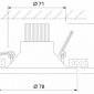 Встраиваемый светильник Elektrostandard 15266/LED a055719