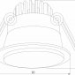 Встраиваемый светильник Elektrostandard Mils a064268