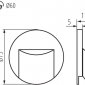 Подсветка для лестницы Kanlux Erinus 33322