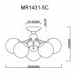 Потолочная люстра MyFar Kate MR1431-5C