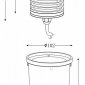 Встраиваемый светильник Deko-Light Build in ground lamp I WW 100133