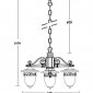 Уличный светильник подвесной KRAKOV 1 L 87270L/3/02 Gb