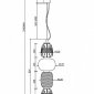 Подвесной светильник Pattern MOD267PL-L32CH3K