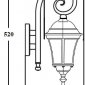 Настенный фонарь уличный Oasis_Light ASTORIA 1 S 91302S/18S Bl